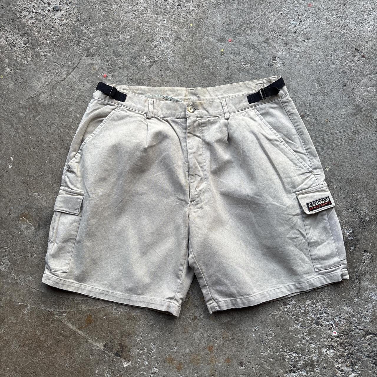 Tan Napapijri cargo shorts