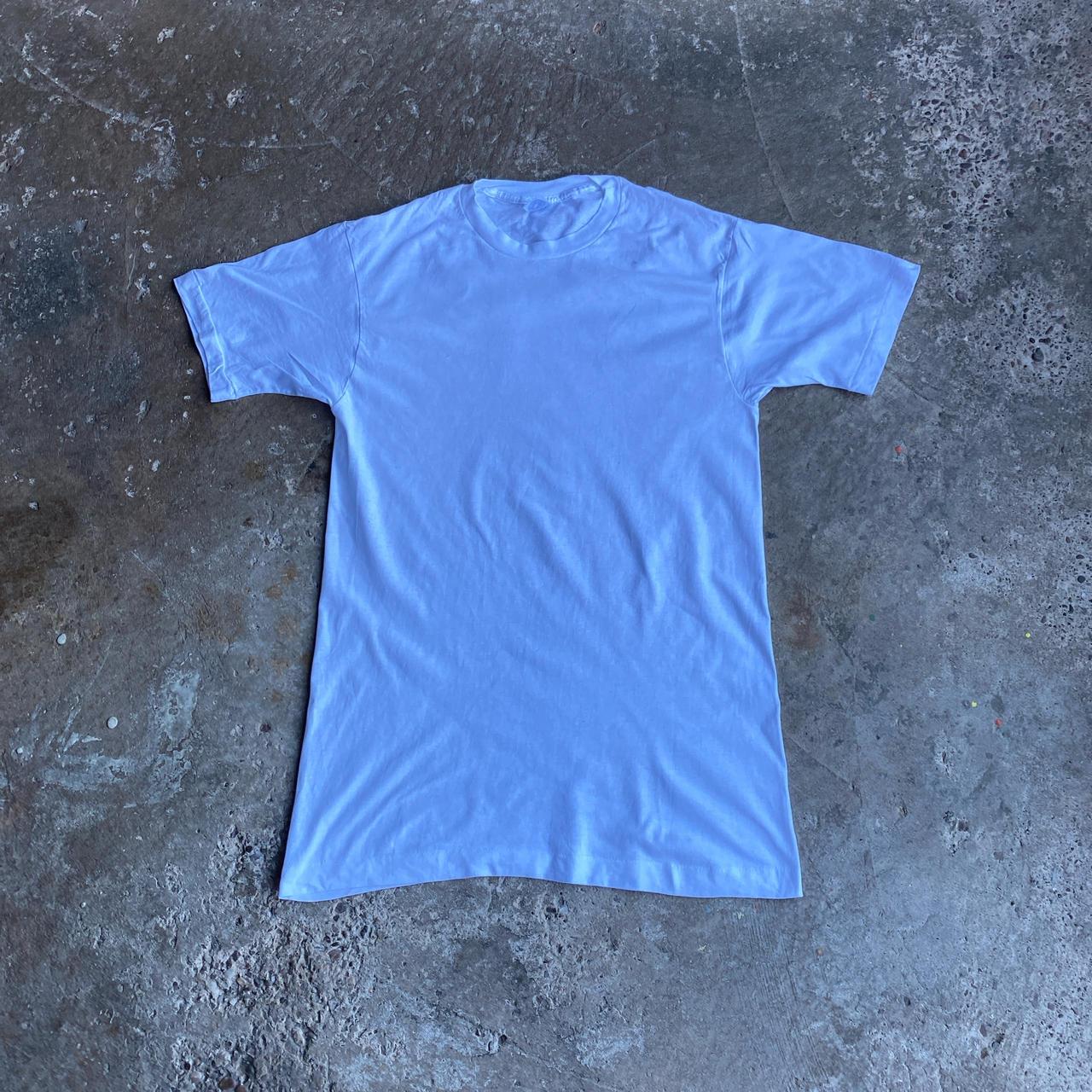 White Single Stitch Munsingwear T-Shirt - M