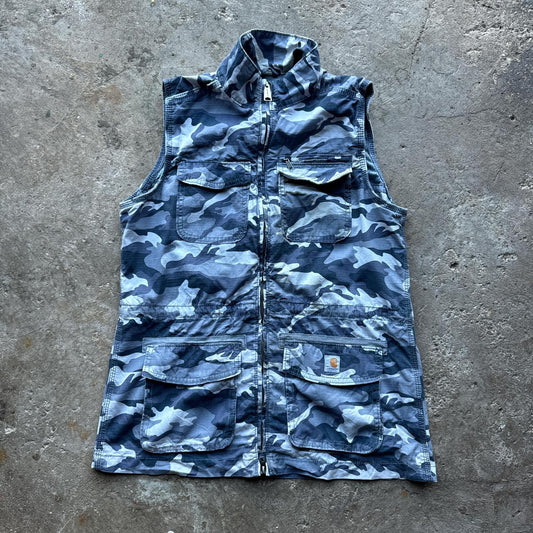 Camo Carhartt utility vest with great pockets