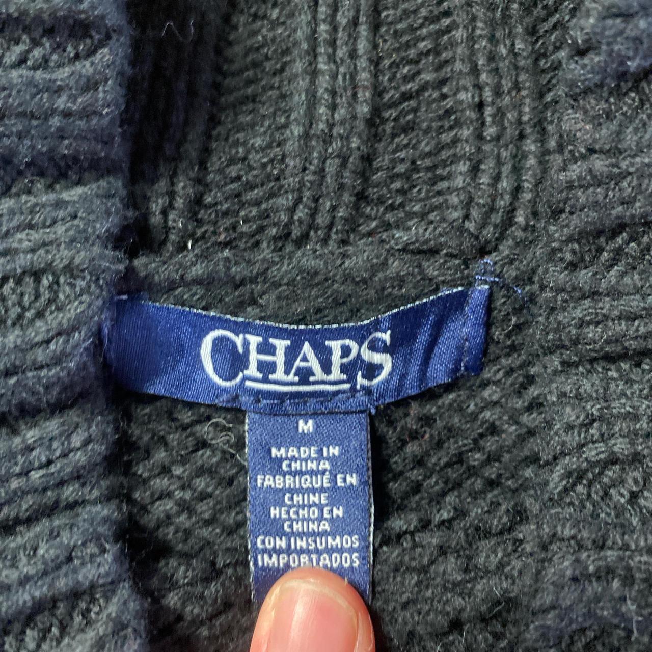 Black Christmas Chaps Knit Jumper - M