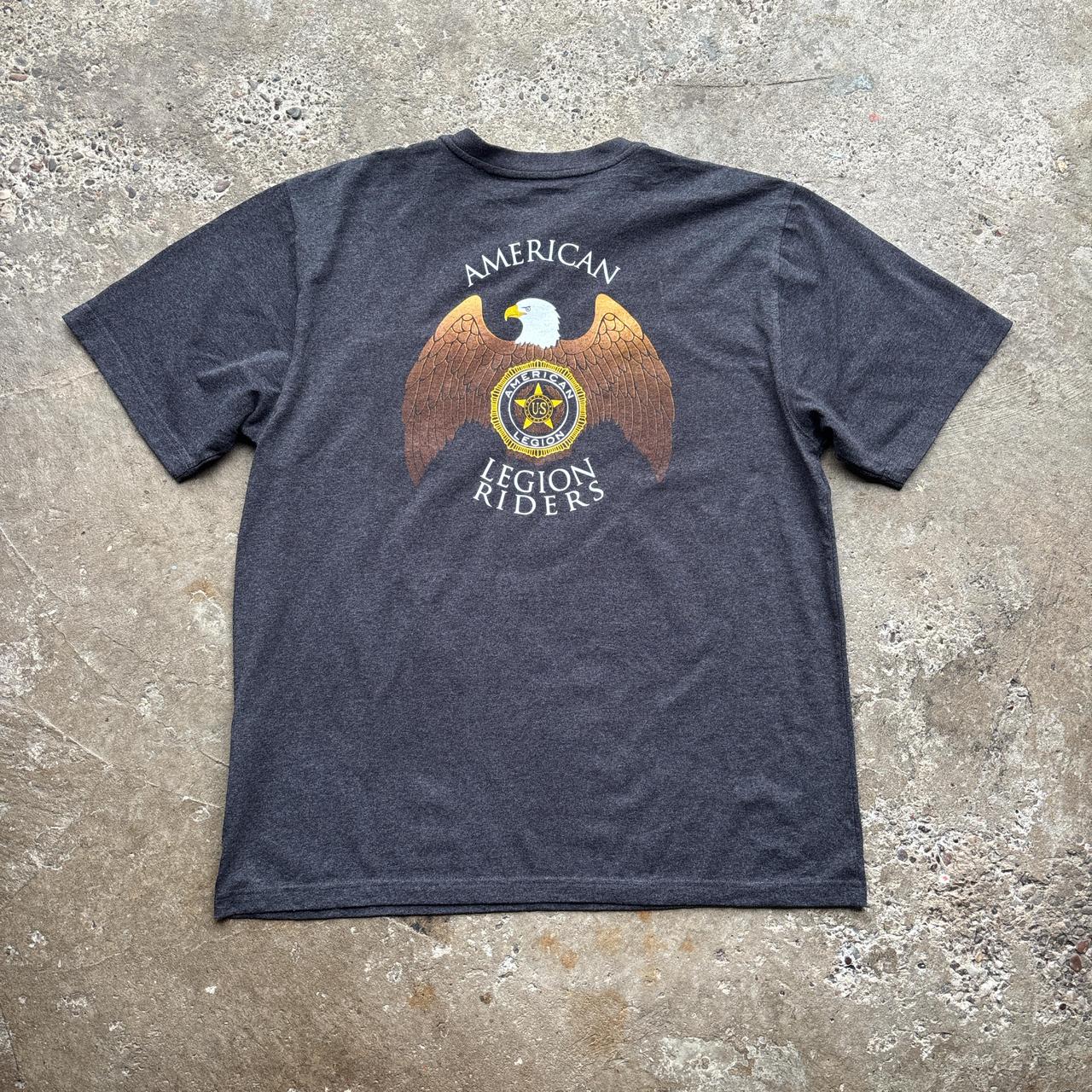 Grey Carhartt x Legion Riders button-up t-shirt - L