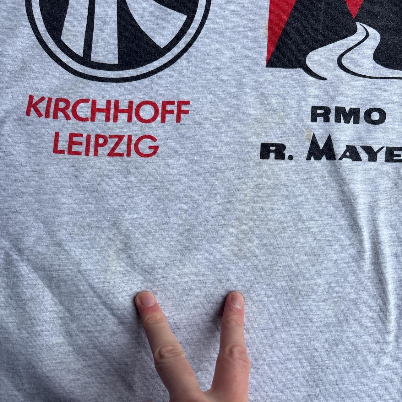 Grey German Graphic Single Stitch T-Shirt - XL