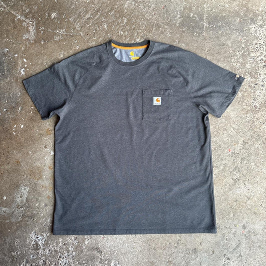 Grey Carhartt Force single pocket tee