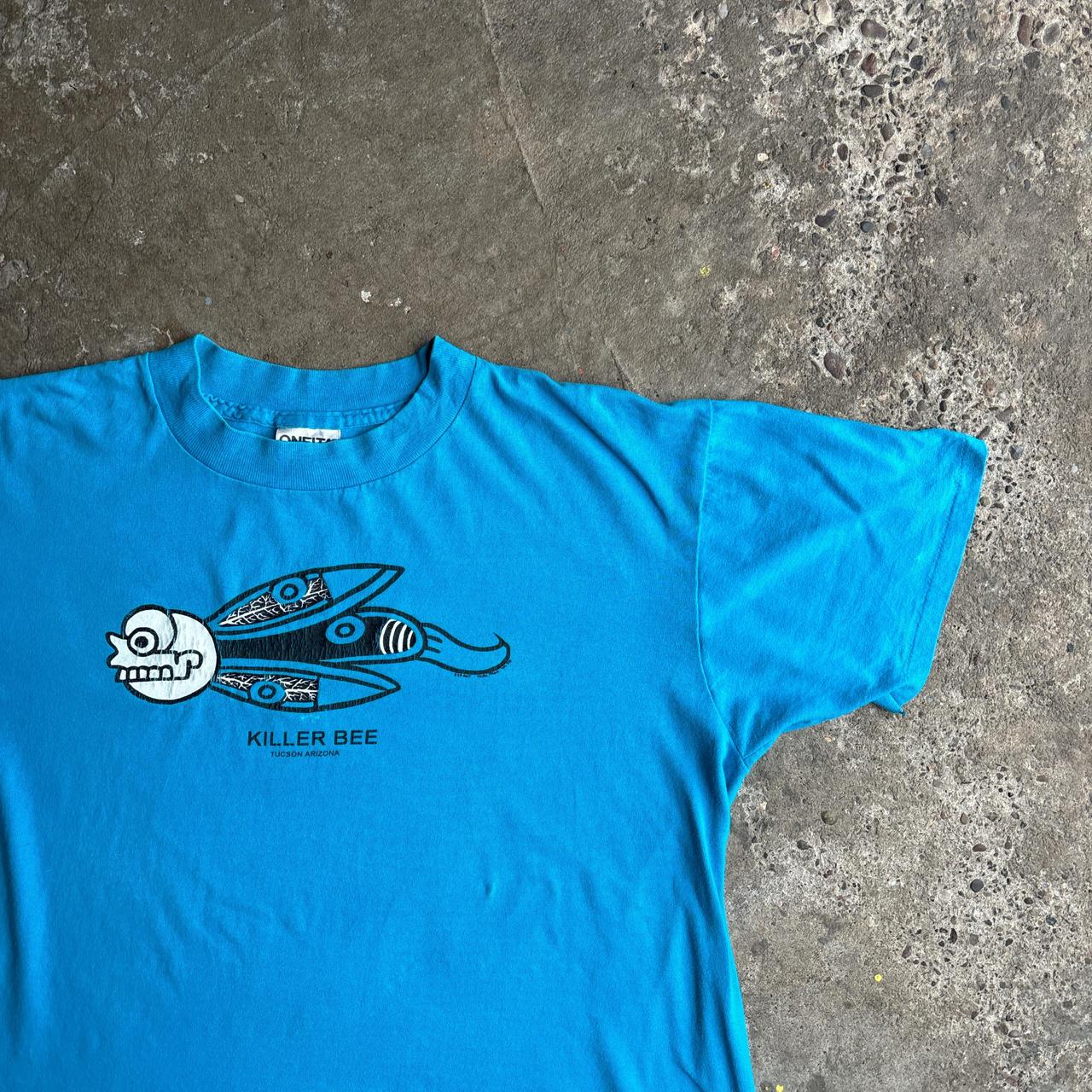 Vintage Blue ‘Killer Bee’ Graphic T-Shirt - L