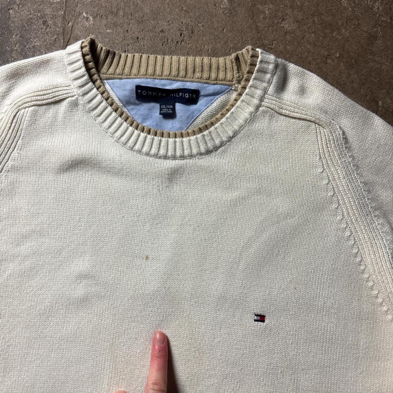 Cream Tommy Hilfiger Knit Sweater  - 2XL