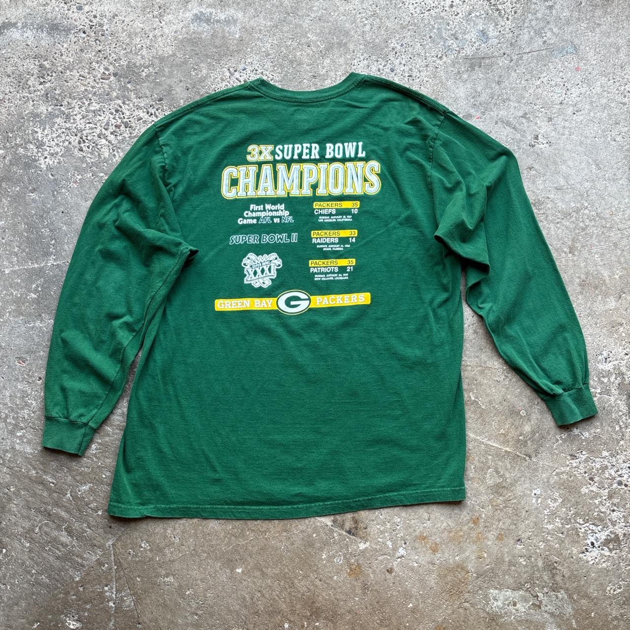 Reebok NFL Green Bay Packers Super Bowl Champions Men’s Long Sleeve Shirt