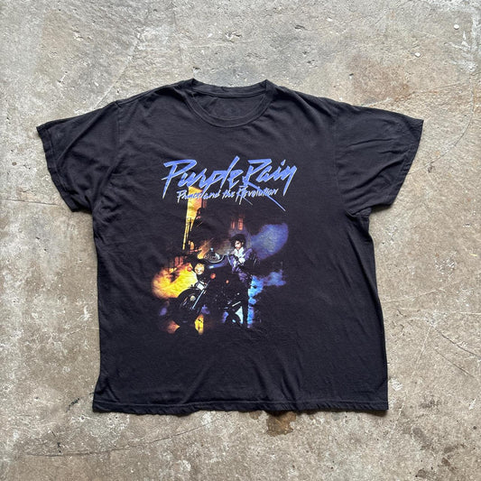 Black Purple Rain, Prince Band tee - XXL