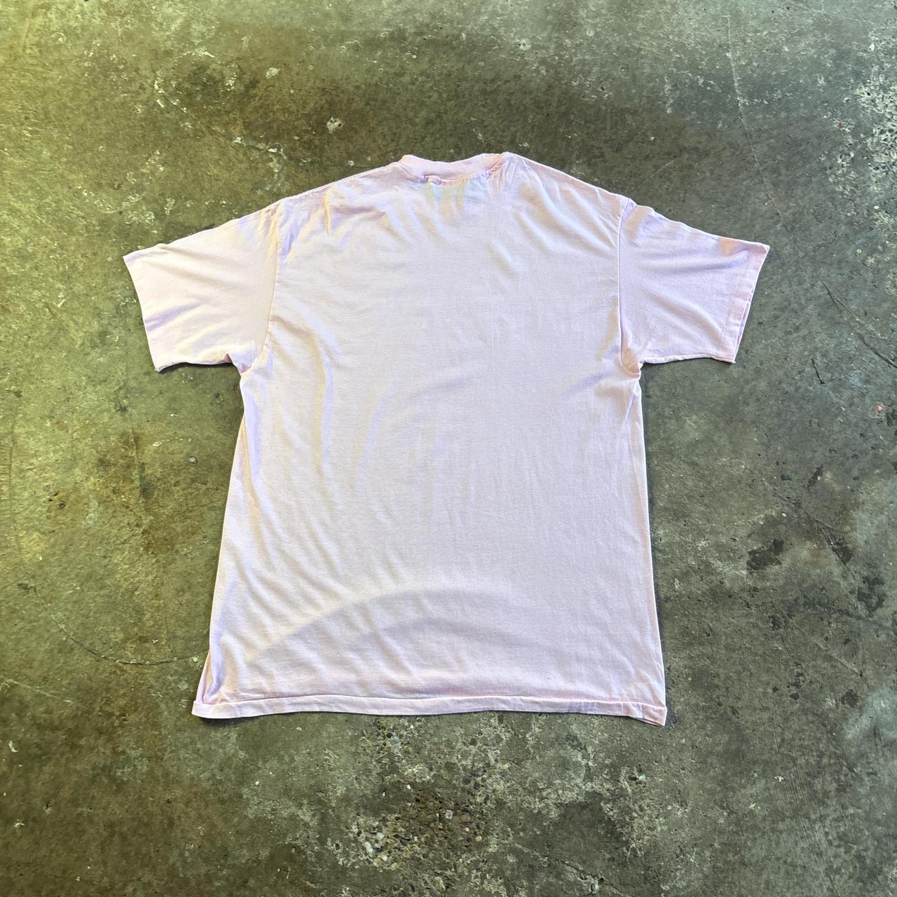 Pink Hanes Single Stitch T-Shirt - XL