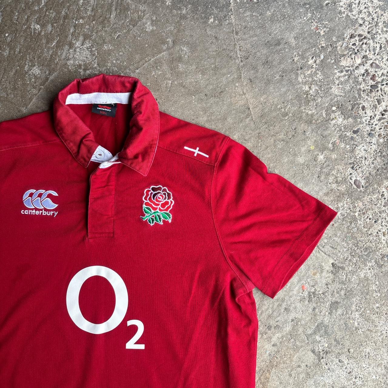 2014/15 Red England Rugby Union Canterbury Away Shirt