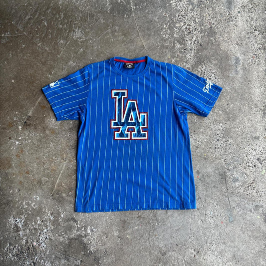 Blue Striped LA Dodgers MLB T-Shirt