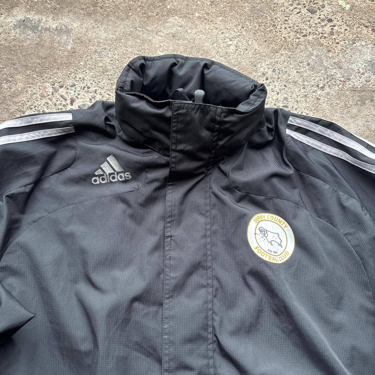 Black Derby County Adidas Windbreaker - L