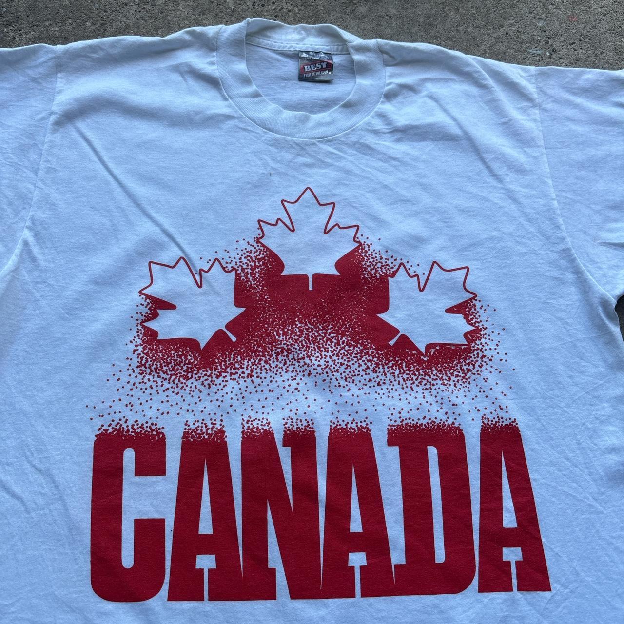 90s White Canada graphic single stitch t-shirt