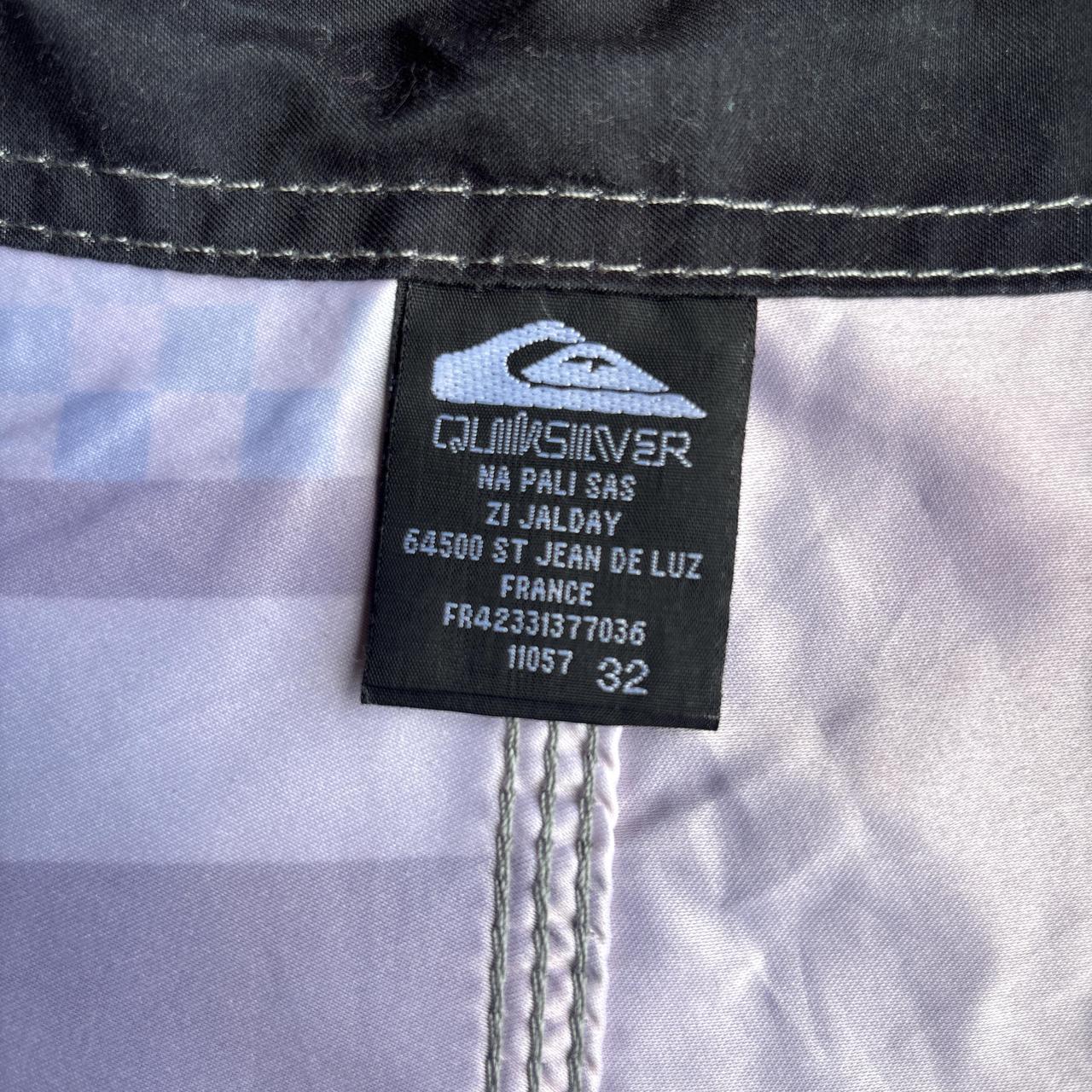 Black/White Quiksilver Patterned Board Shorts - 32