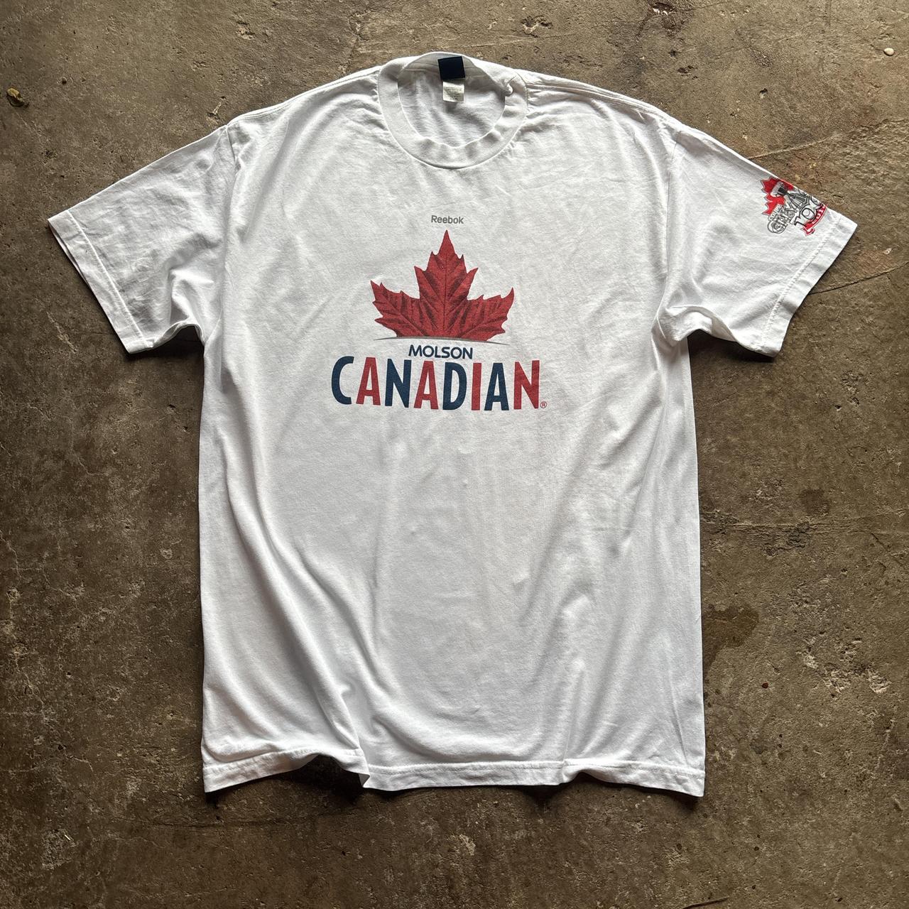 White Molson Canadian Reebok t-shirt - XL