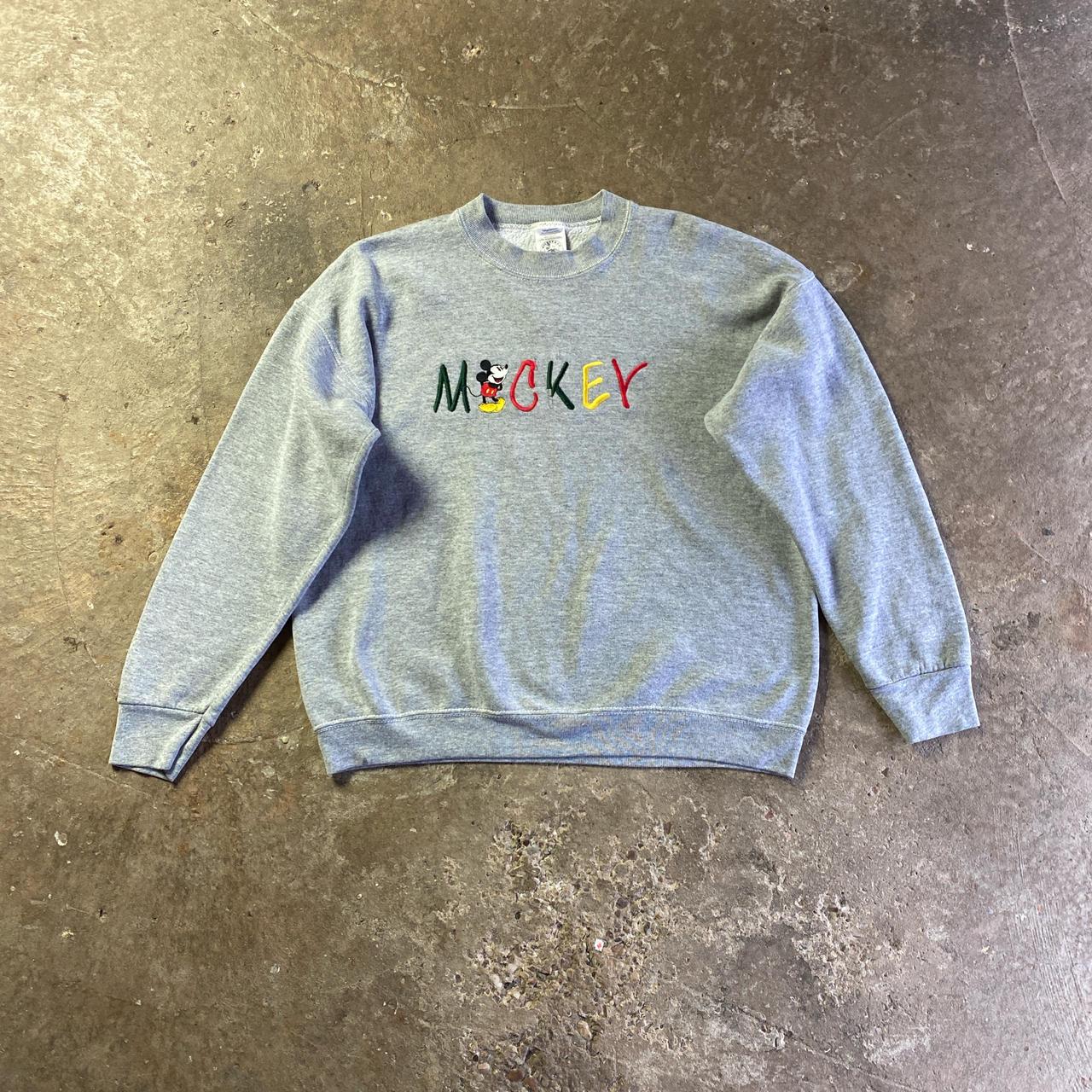 Vintage Grey Mickey & Co Embroidered Sweatshirt - L