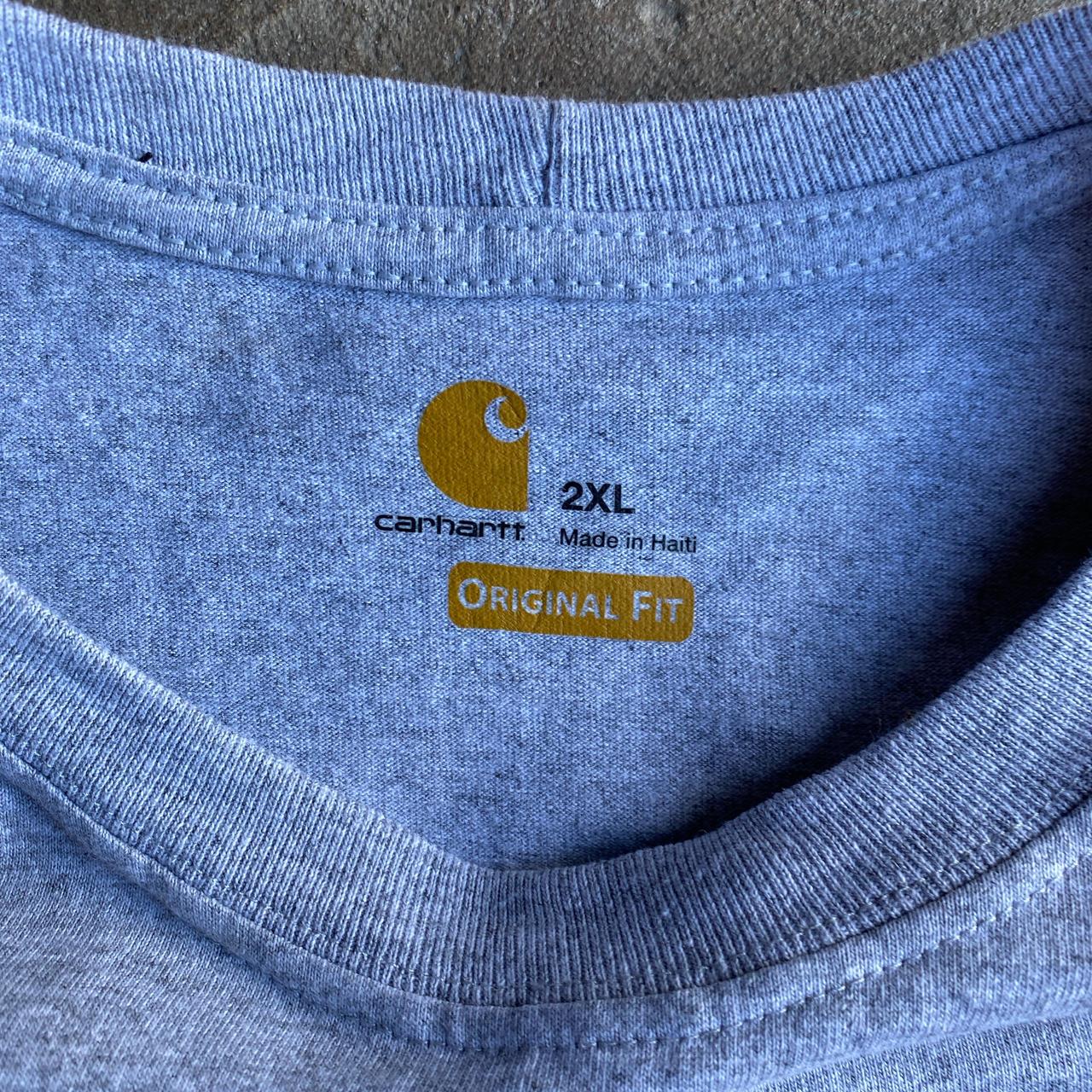 Classic Grey Carhartt Long Sleeve T-Shirt - 2XL