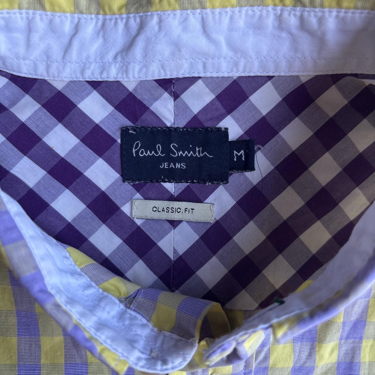 Yellow & Lilac Paul Smith Short Sleeve Shirt