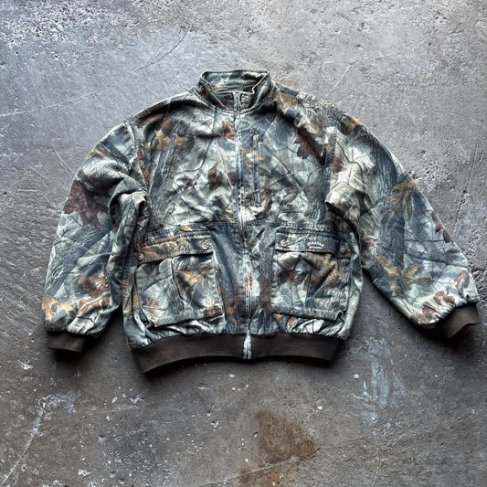 Real tree hunting  bomber jacket - XL