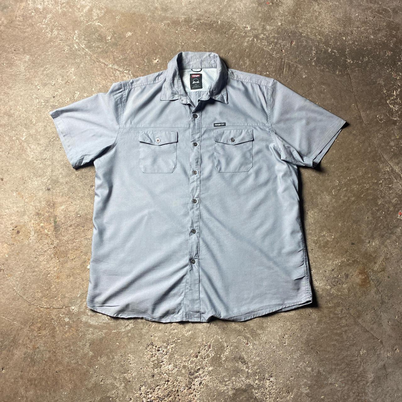 Grey Wrangler Outdoor Short Sleeve Shirt - XL