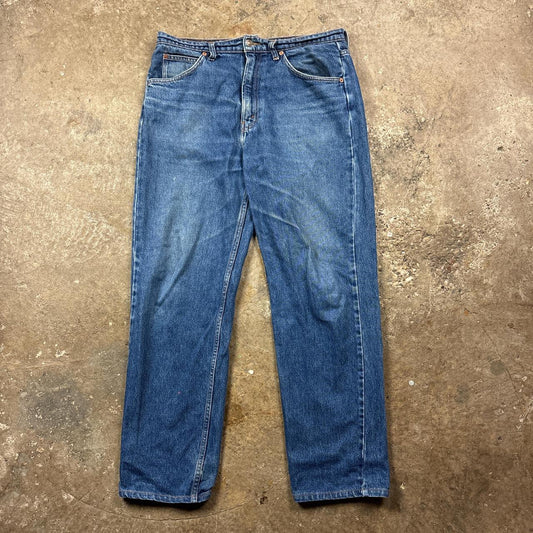 Blue denim Levi’s 510 jeans