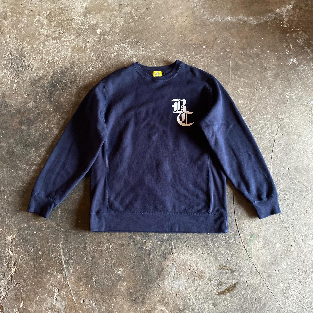 Navy Bene Culture Print Sweatshirt - L