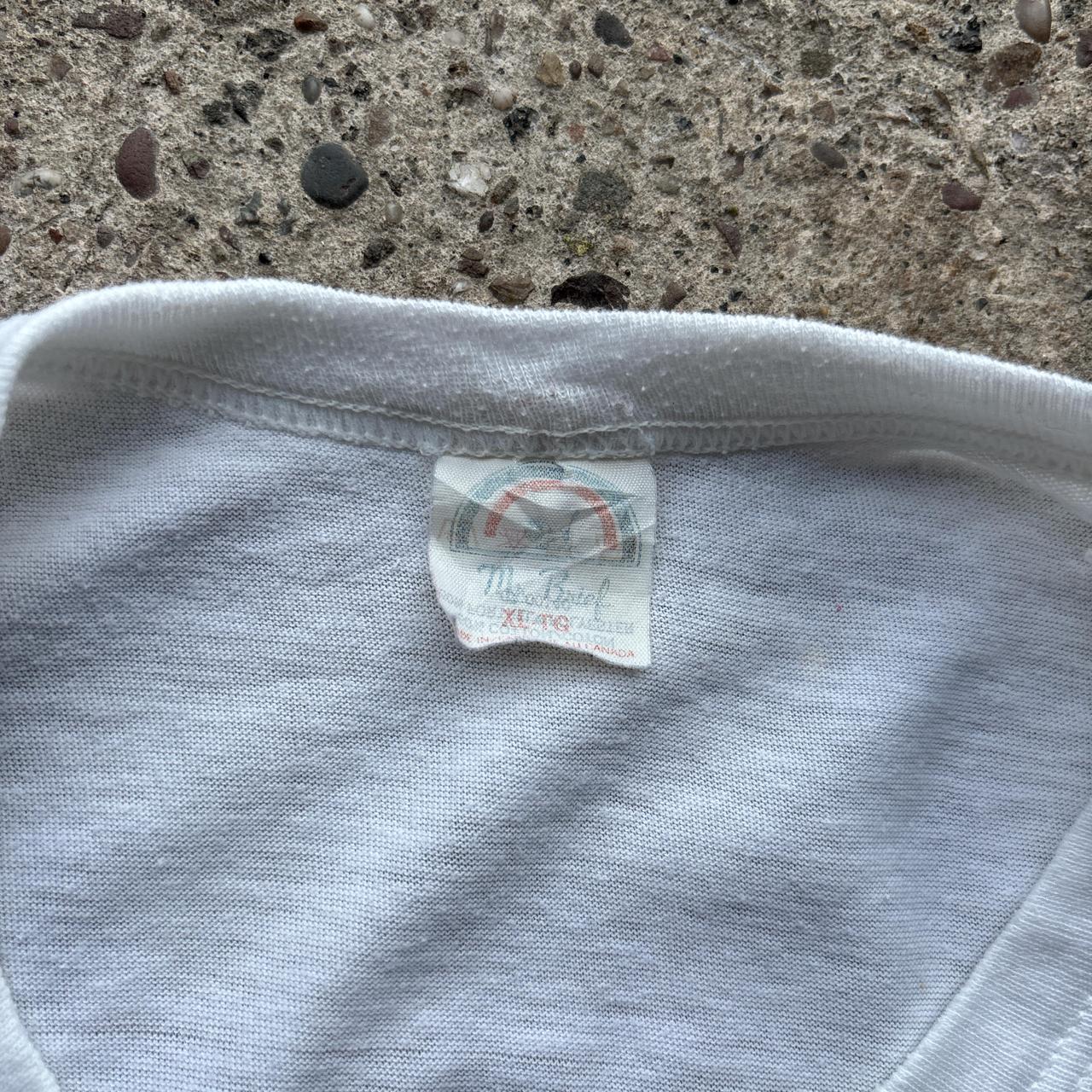 White 1990 French running t-shirt - XL