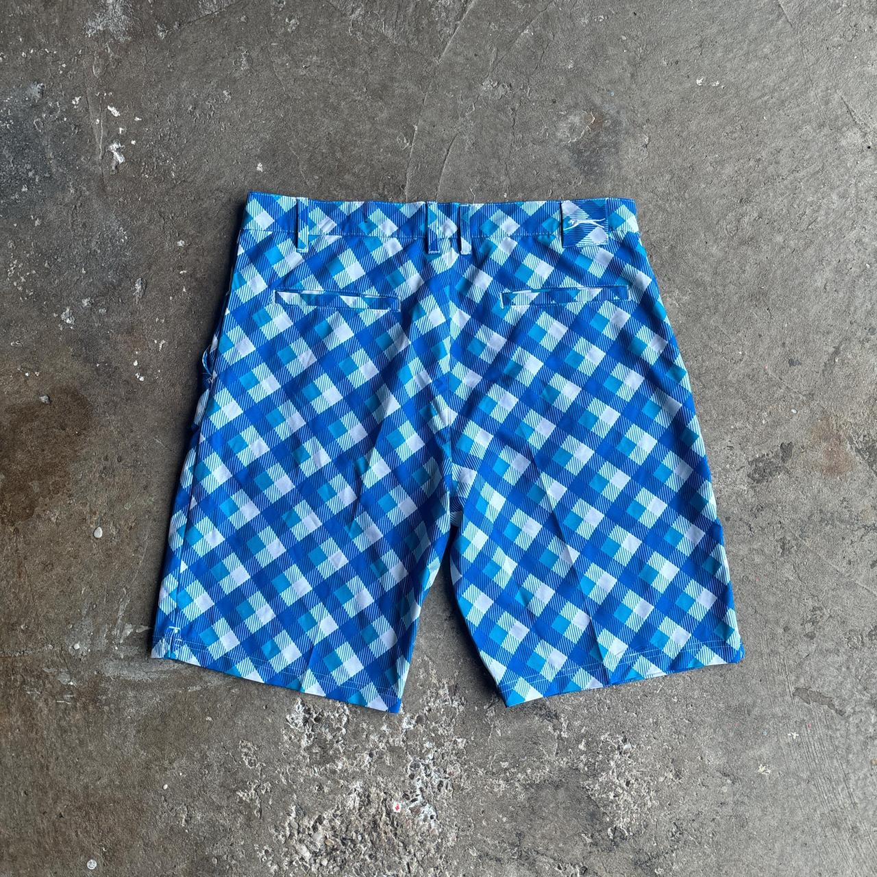 Blue & White Slazenger Patterned Shorts