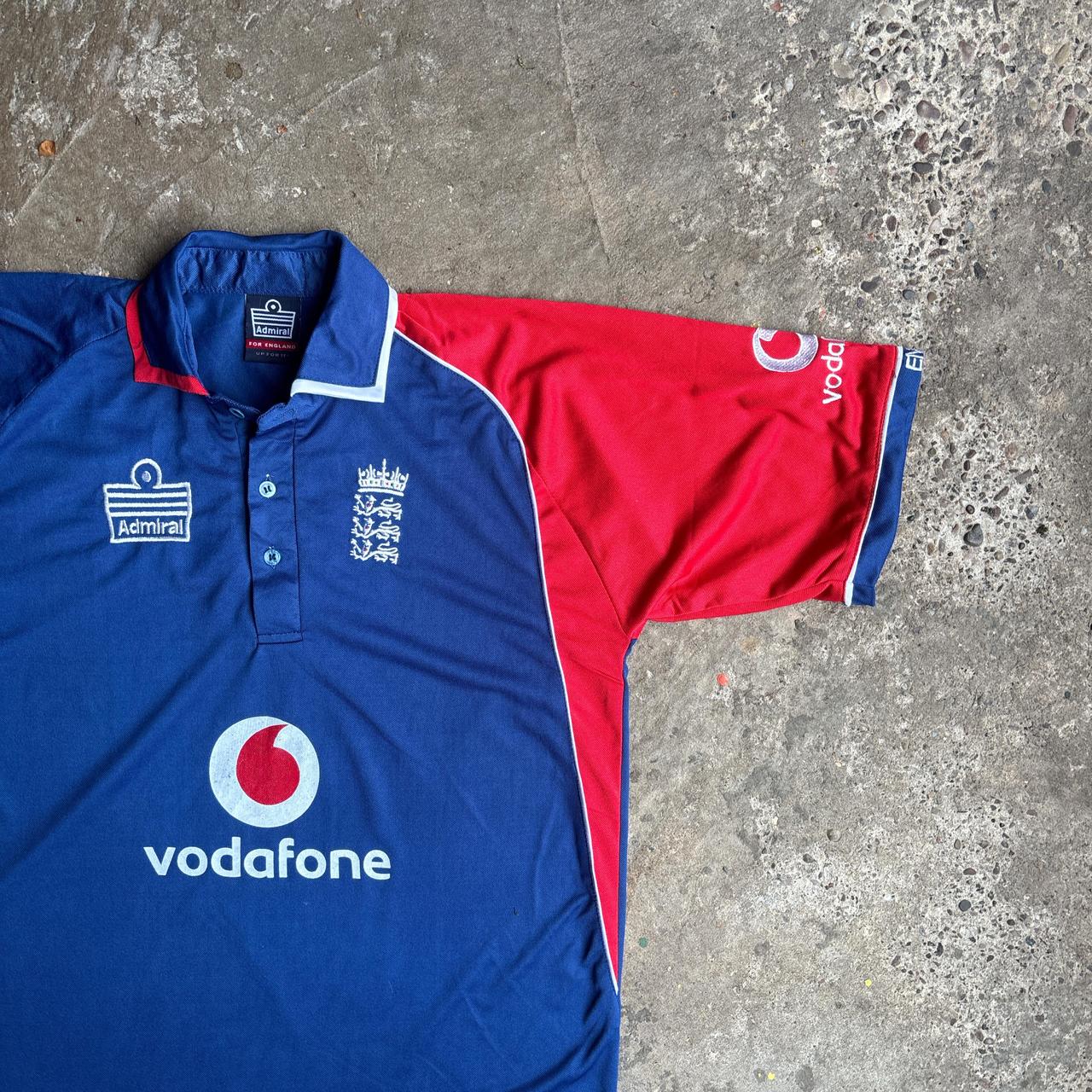 2006 England Admiral One Day Cricket Shirt