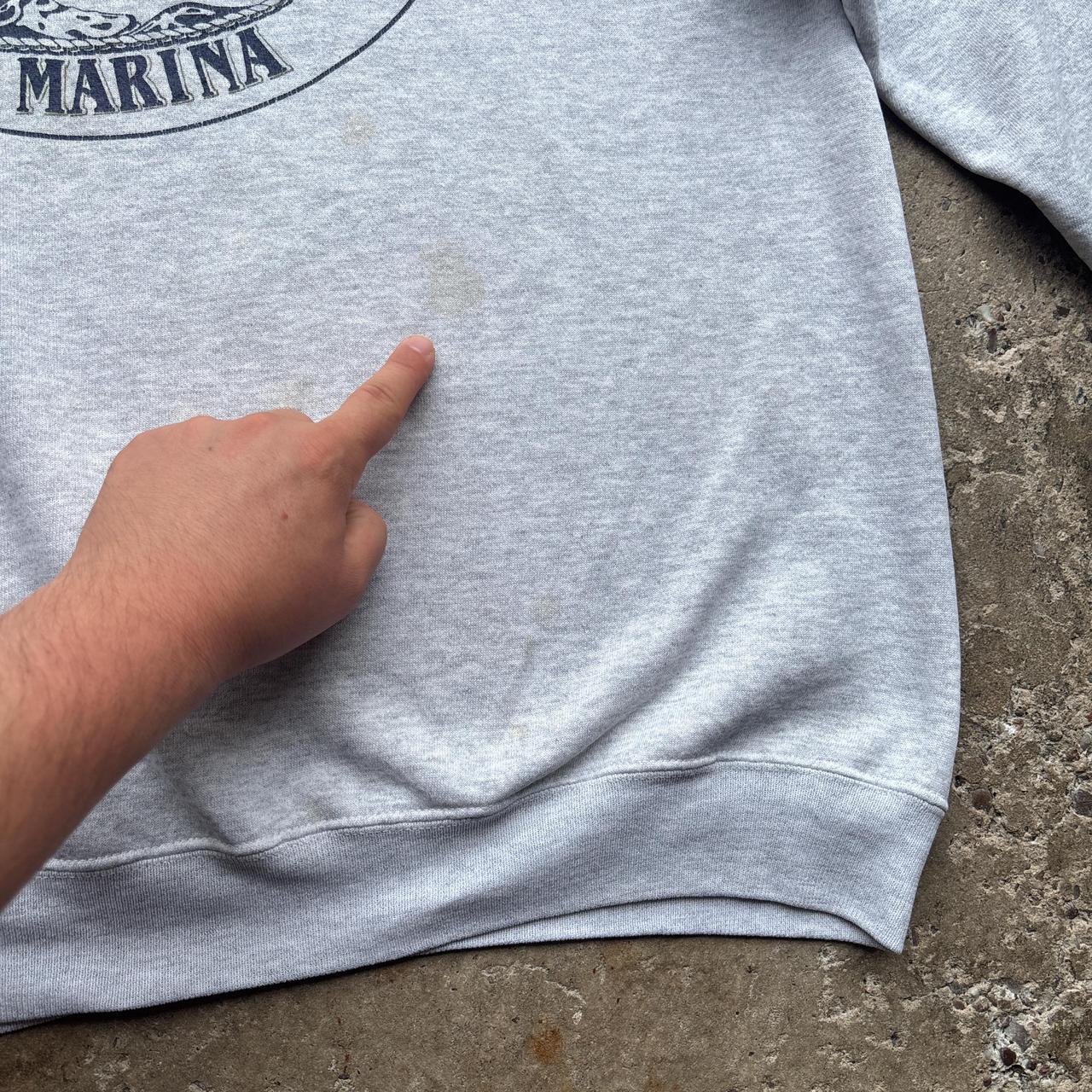 Grey and navy Lee graphic sweatshirt - L