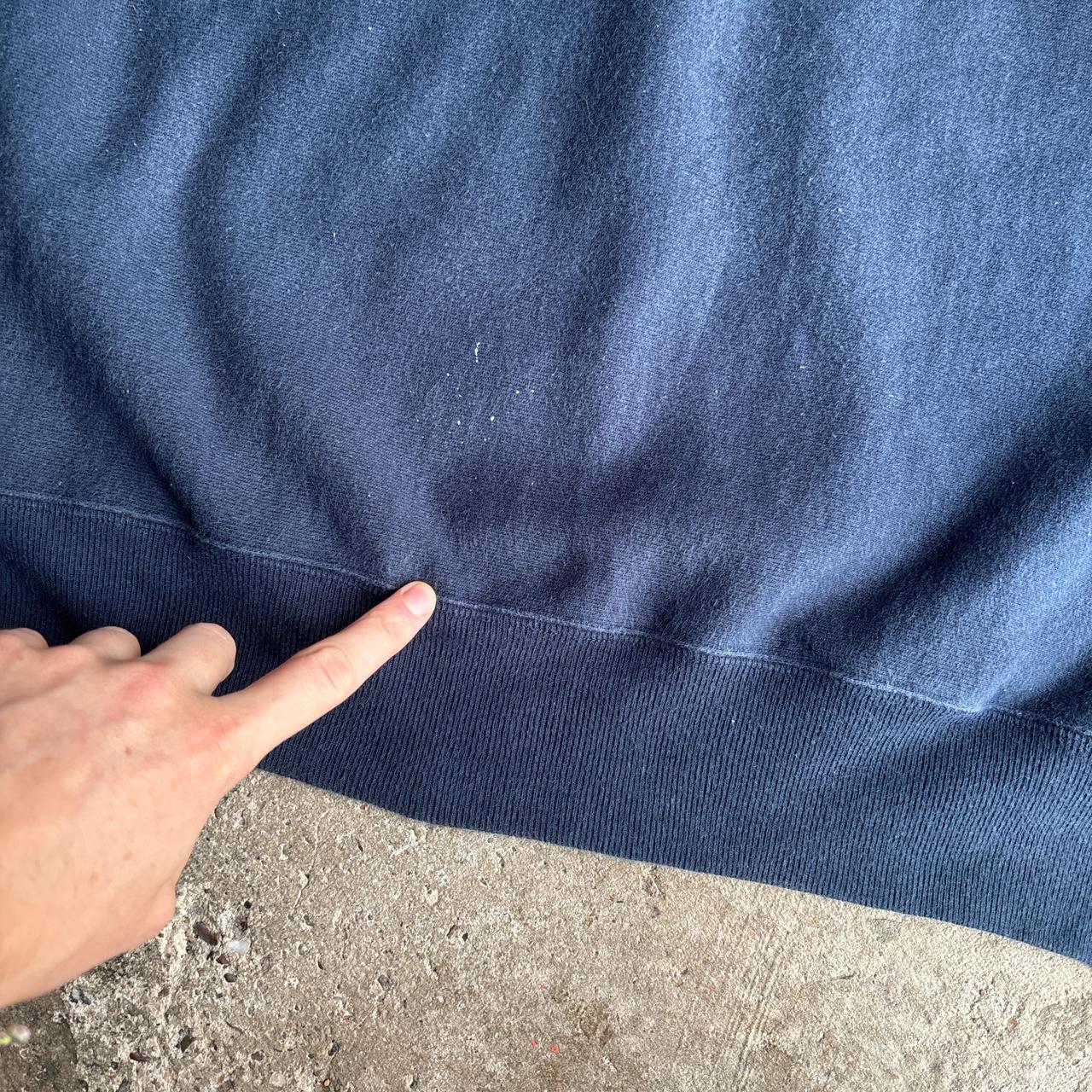 Navy Champion Reverse Weave Crewneck Sweatshirt - L