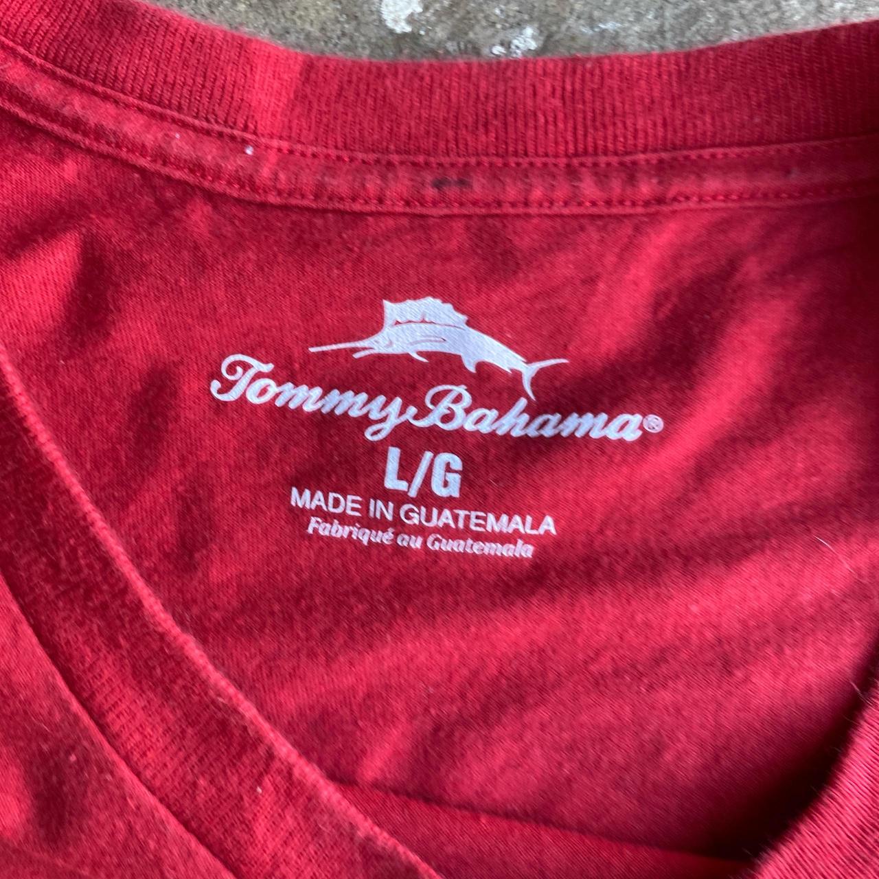 Red Tommy Bahama Graphic Bar T-Shirt - L