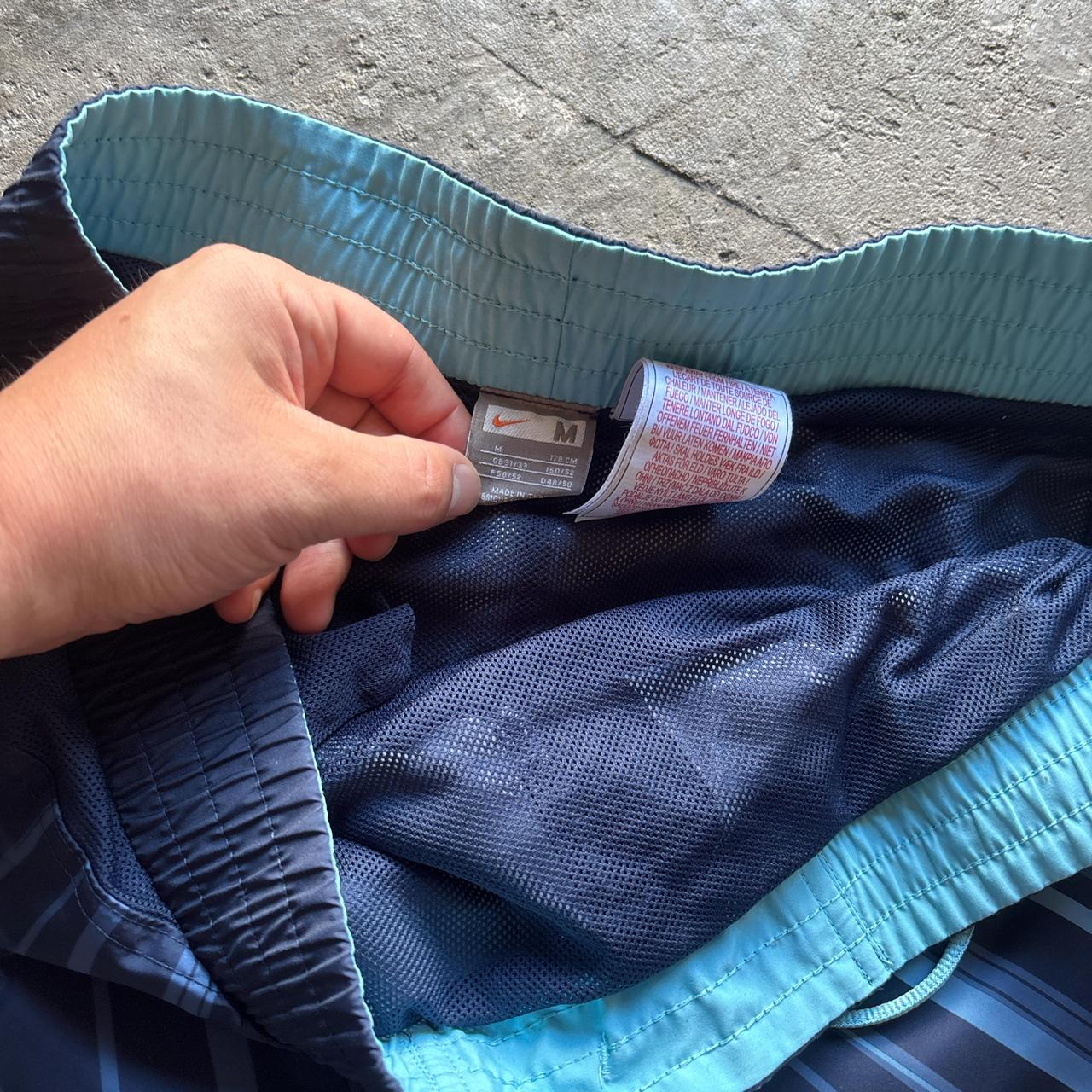 00s Navy Nike swim shorts - L