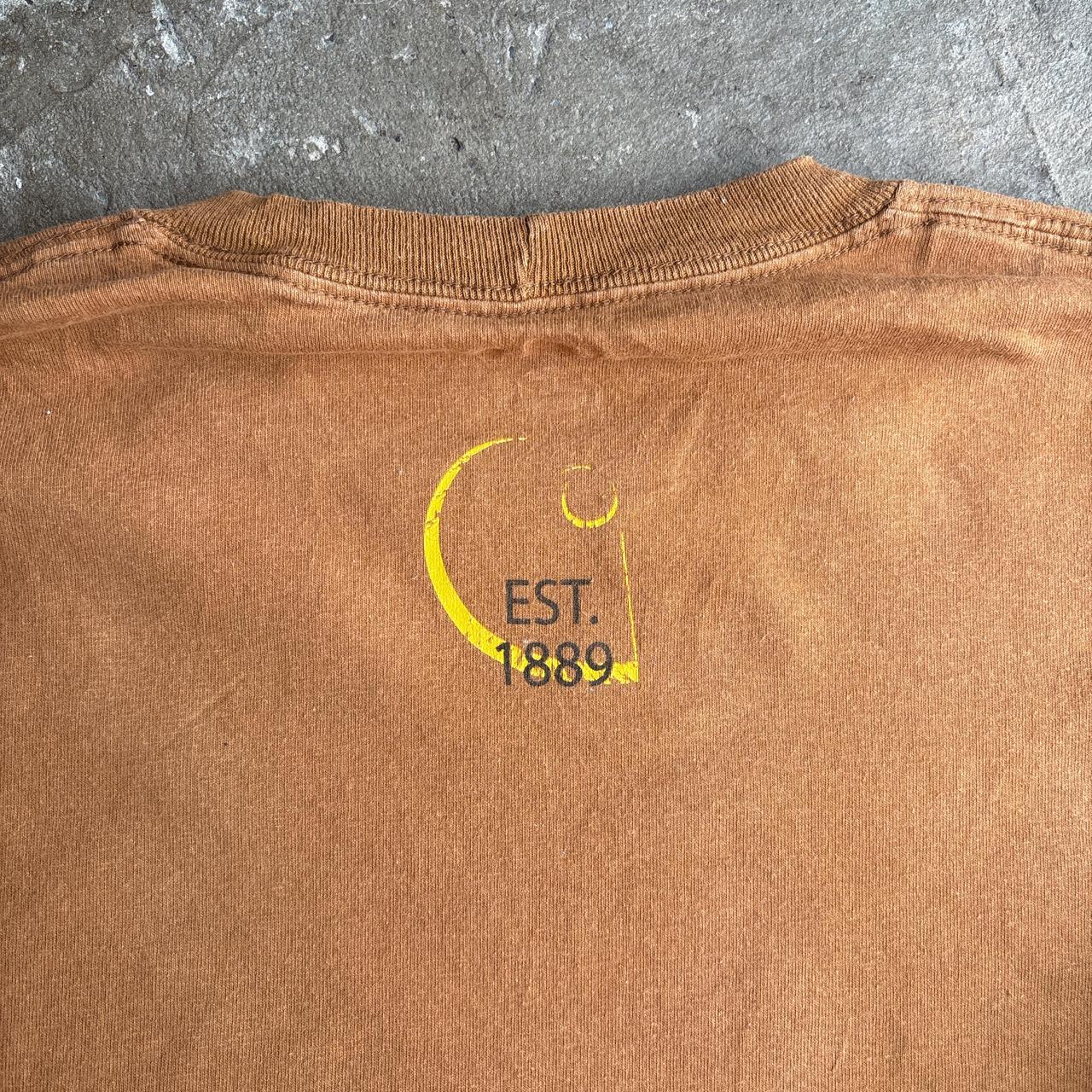 Tan Carhartt Graphic Long-Sleeve T-Shirt - L