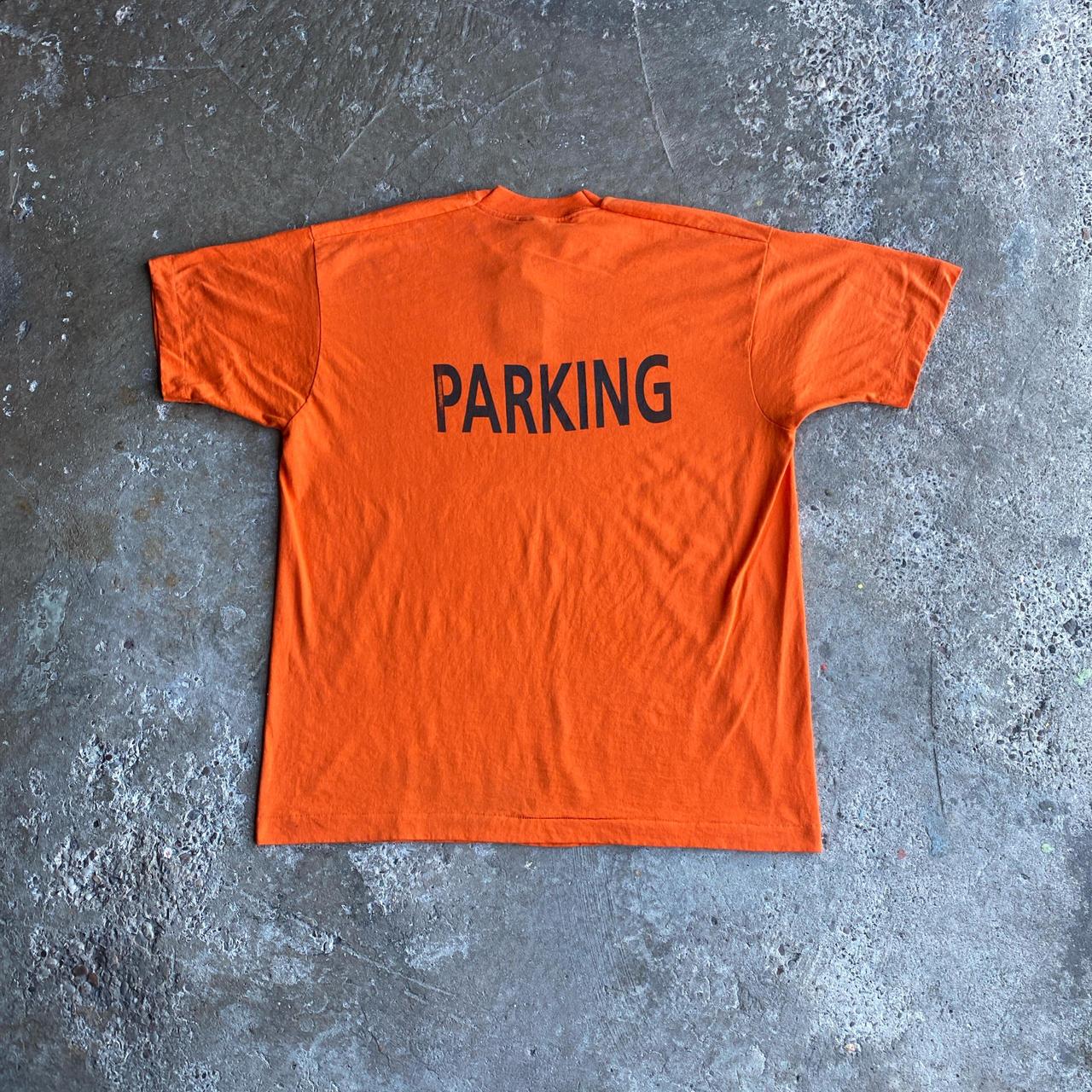 Orange Graphic ‘Parking’ T-Shirt - XL