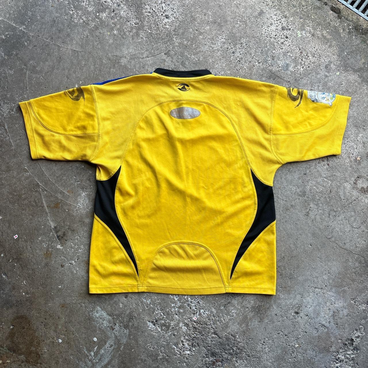 Vintage 2000s Adidas Hurricanes Rugby Super 12 Yellow Jersey