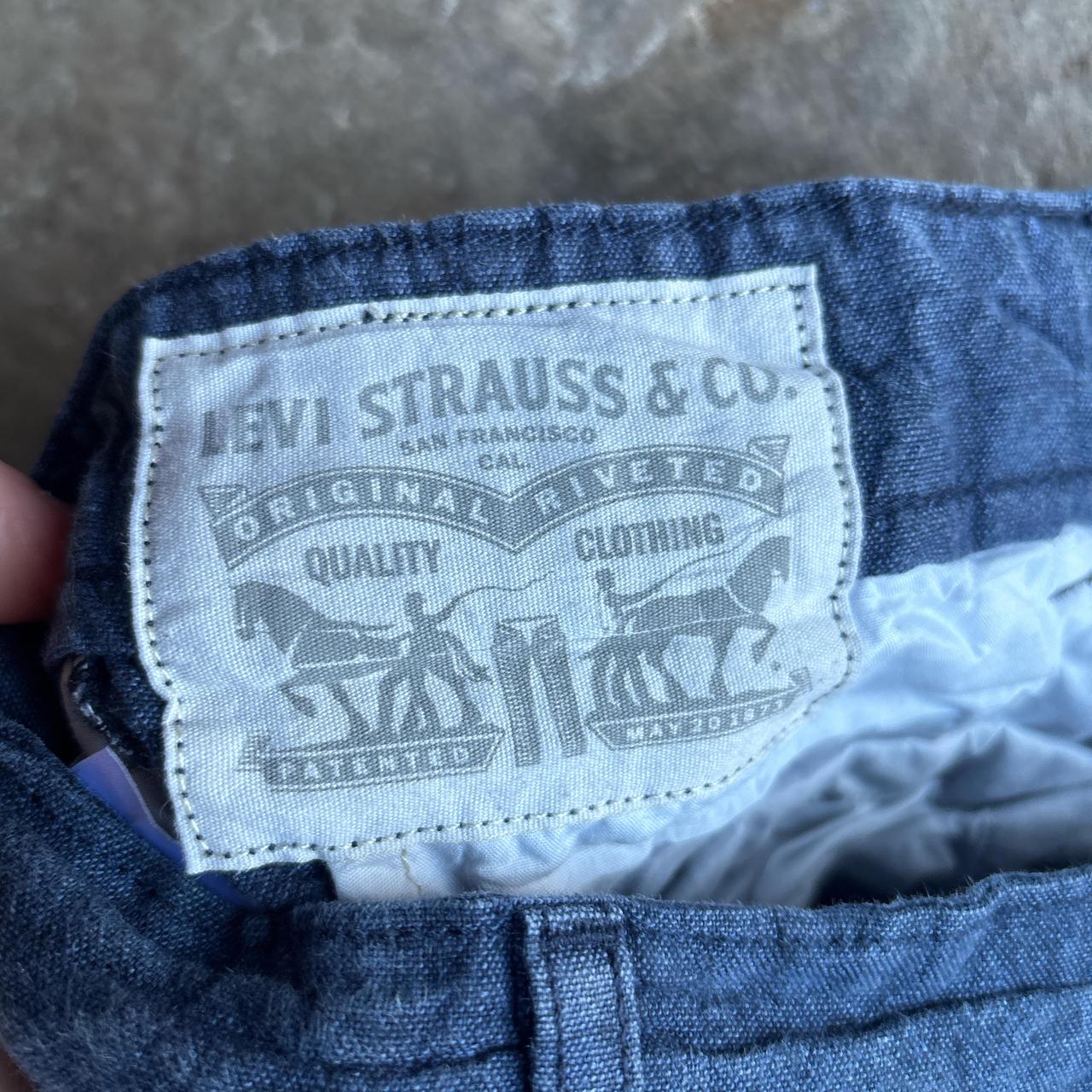 Blue Cotton/Linen Levi’s Cargo Shorts