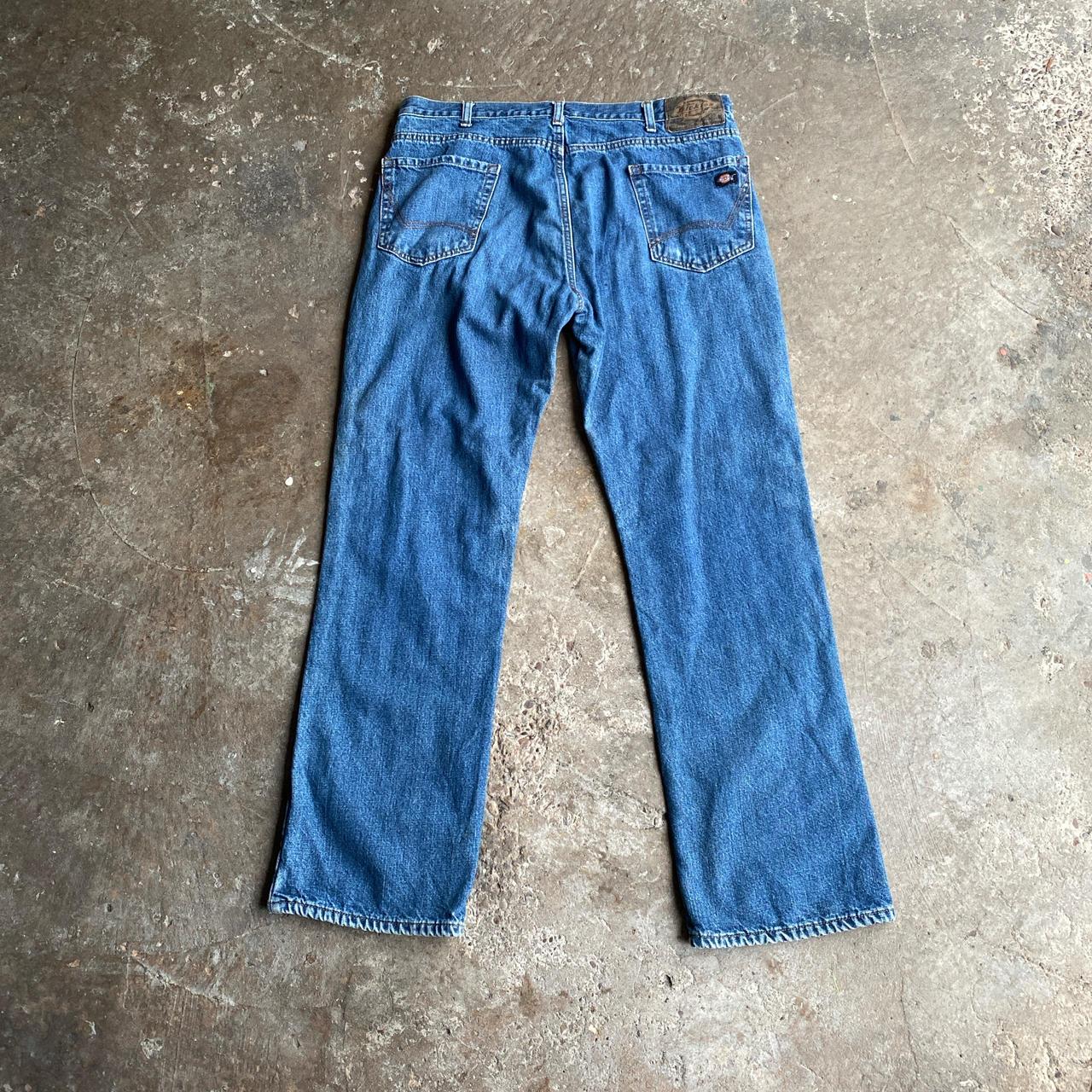 Faded Blue Relaxed Dickies Denim Jeans - W36