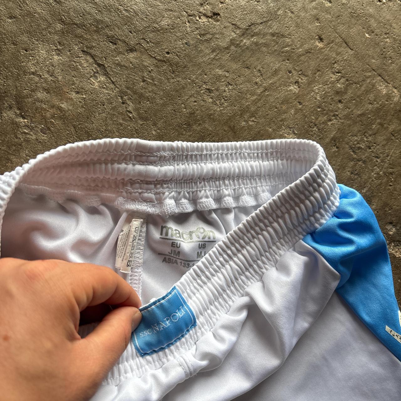 White Napoli Football Shorts - JM