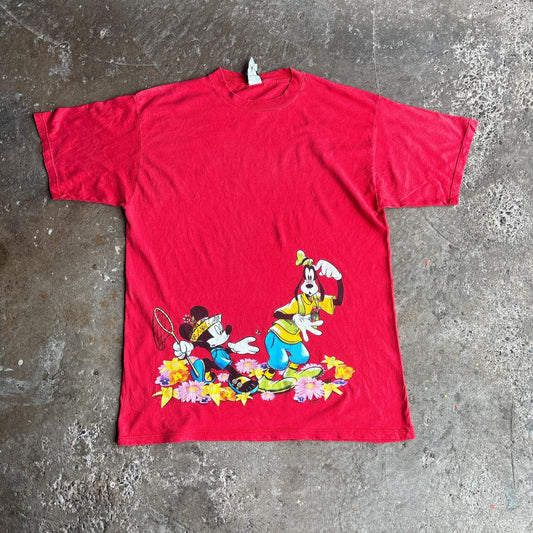 Red Mickey Mouse Vintage Graphic T-Shirt