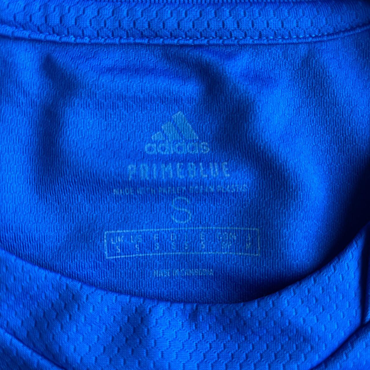 Blue Manchester United Adidas Training T-Shirt - S