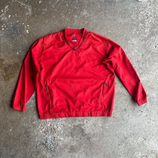Red Nike Vintage Golf Windbreaker Jacket