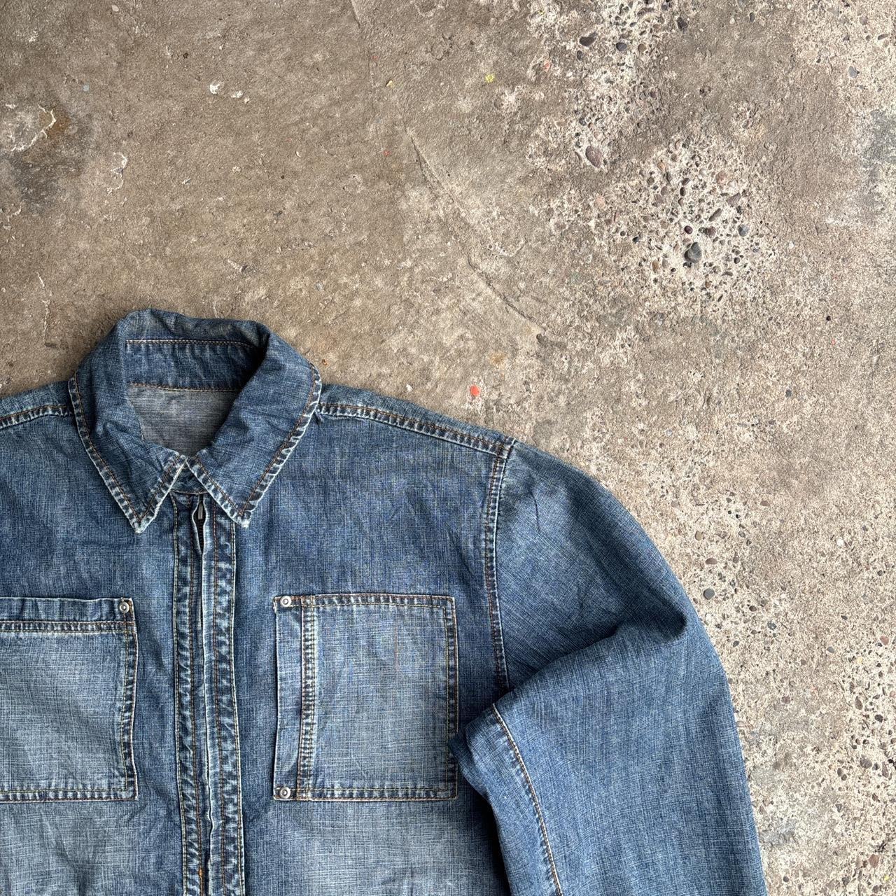 Washed Blue ‘Devred’ Y2K Denim Jacket