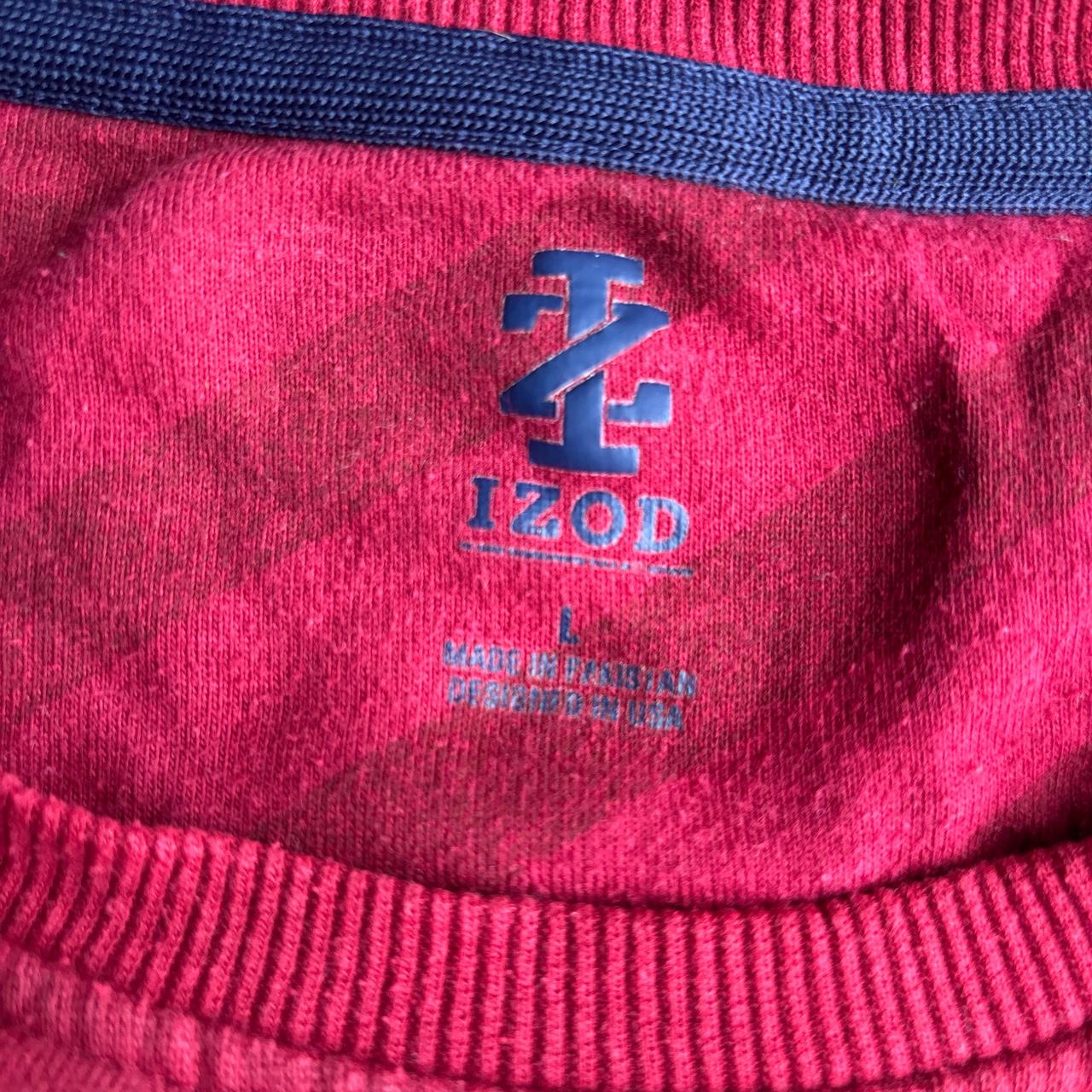 Red Izod Vintage Sweatshirt - L