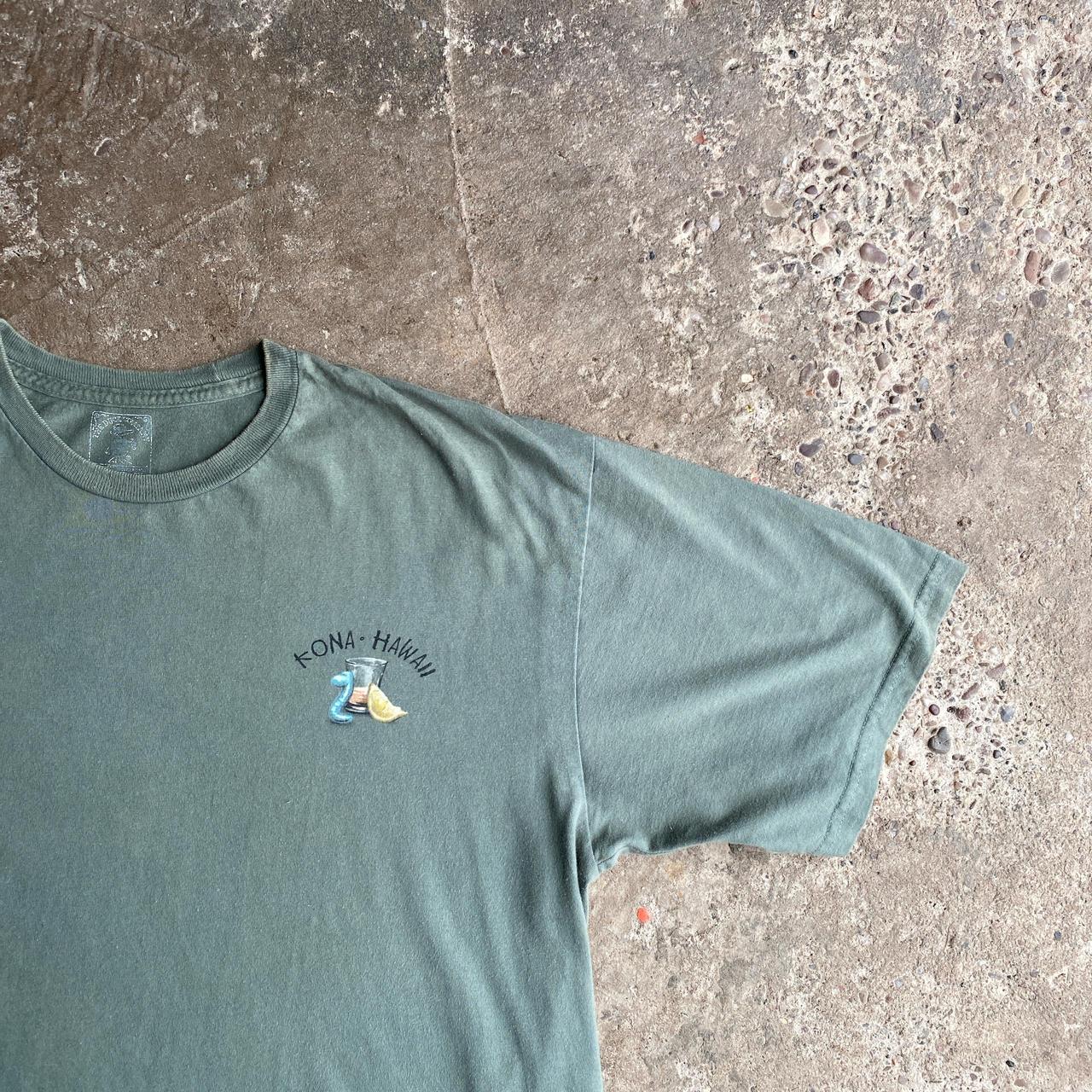 Washed Green Graphic Hawaii Tequila T-Shirt - L