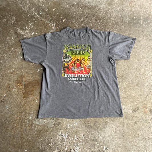 Grey ‘Wasatch Beers’ Graphic Bar T-Shirt