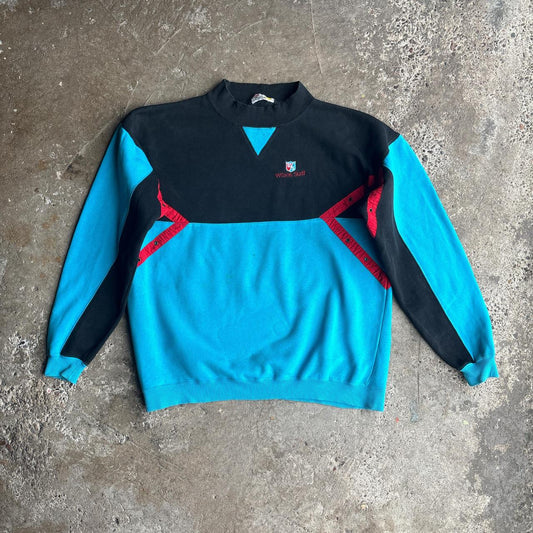 Vintage Blue & Black Wilson Staff Sweatshirt - 2XL