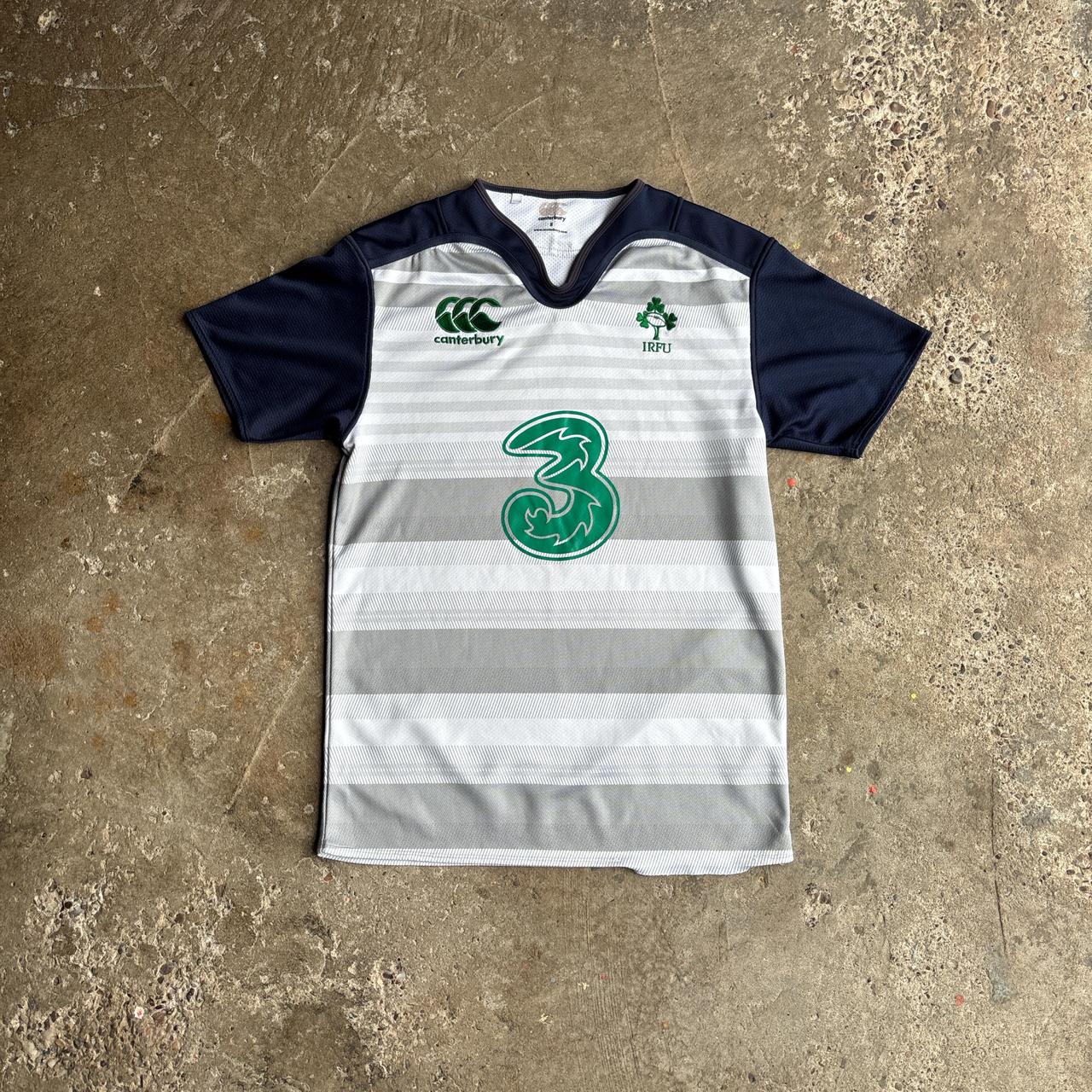 Navy & White Canterbury Ireland Rugby Union Shirt - S