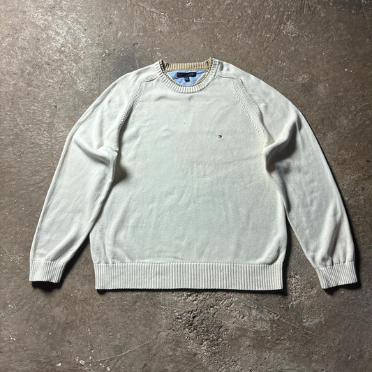 Cream Tommy Hilfiger Knit Sweater  - 2XL