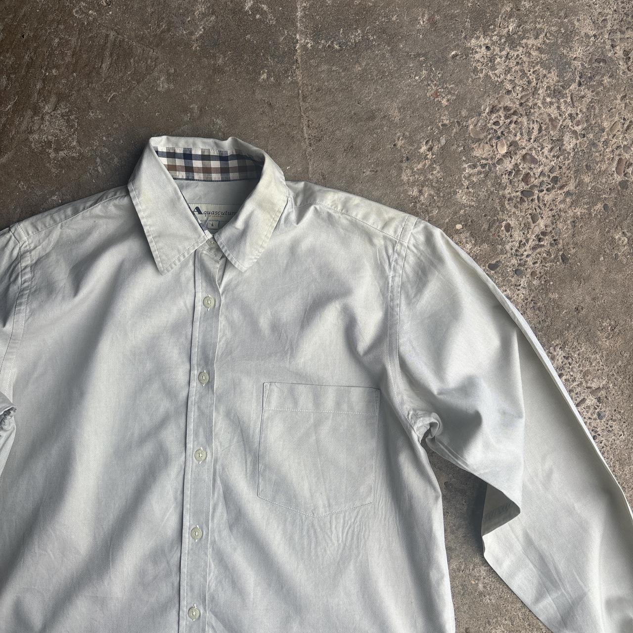 Cream Aquascutum Long-Sleeve Shirt