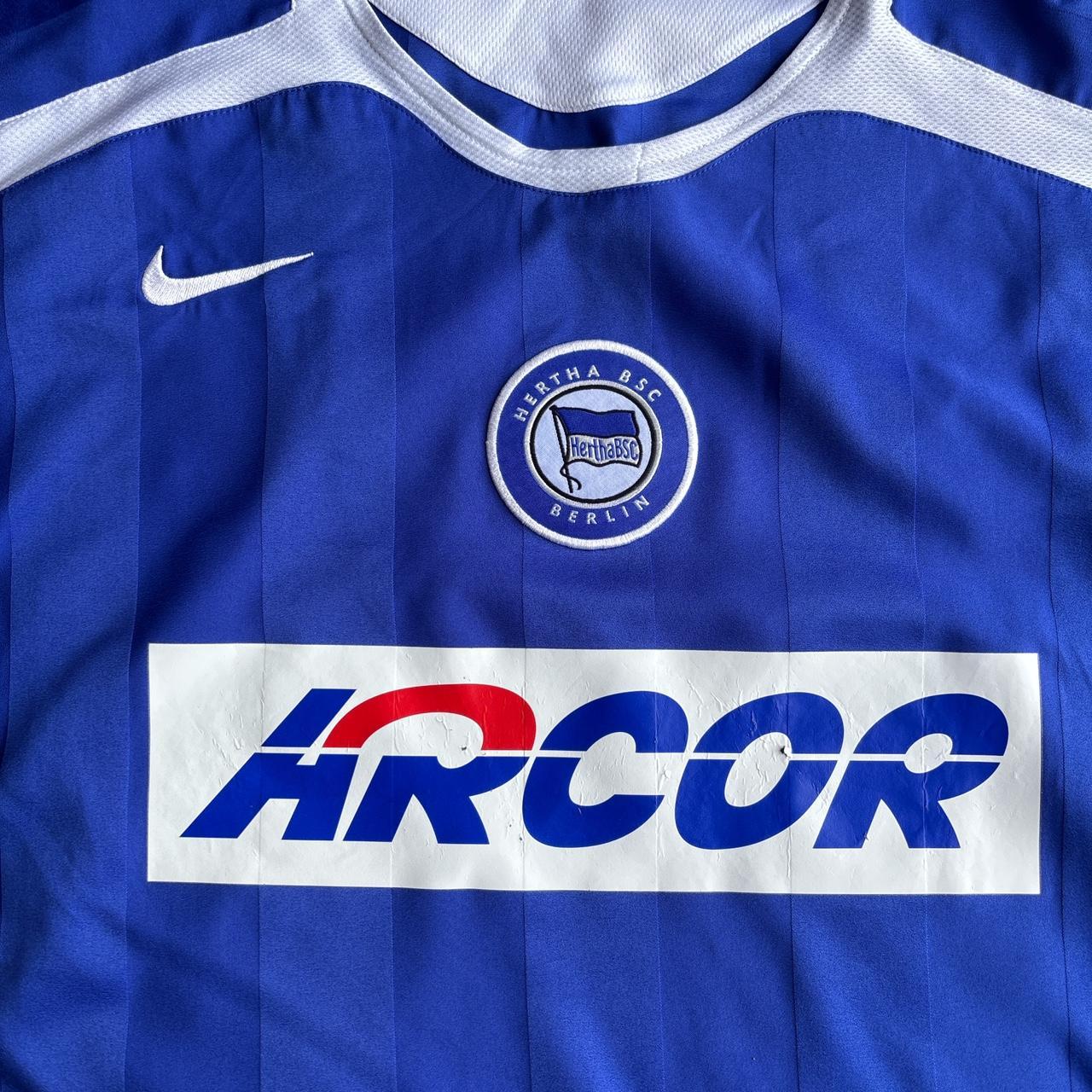 Vintage 2005/06 Blue Hertha Berlin Nike T90 Home Shirt